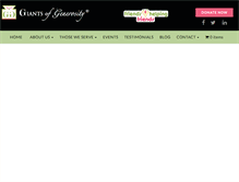 Tablet Screenshot of giantsofgenerosity.org